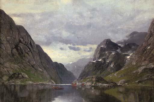 Conrad Selmyhr - Rowing on a Fjord