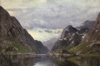 Conrad Selmyhr - Rowing on a Fjord