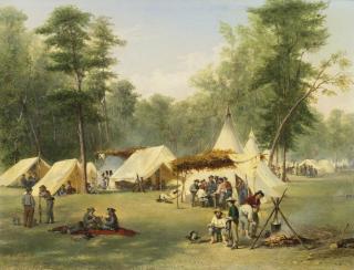 Conrad Wise Chapman - Camp Of The Third Kentucky Confederate Infantry At Corinth, Mississippi