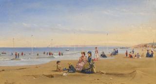 Conrad Wise Chapman - The Beach At Trouville