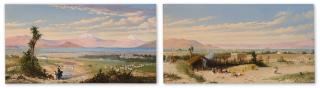 Conrad Wise Chapman - The Valley of Mexico, the Two Volcanoes Popocatépetl and Iztaccihuatl Beyond; The Valley of Mexico