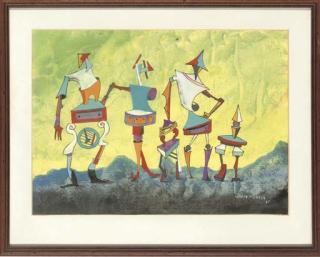 Conroy Maddox - The furniture family; and Hazardous days