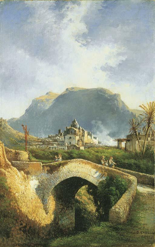 Consalvo Carelli - Capri, Ponte Di Tiberio