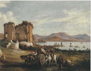 Consalvo Carelli - Contadini a Baia