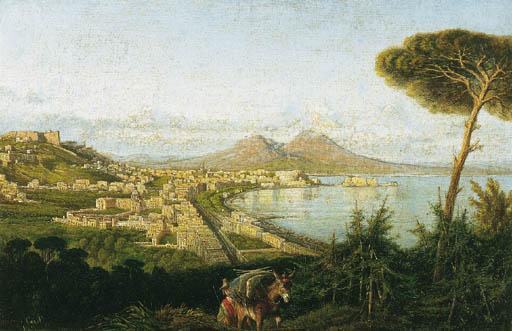 Consalvo Carelli - Napoli, veduta del Golfo