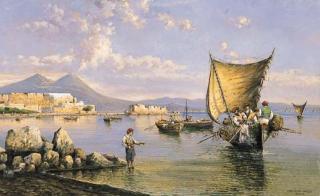 Consalvo Carelli - Pescatori A Mergellina