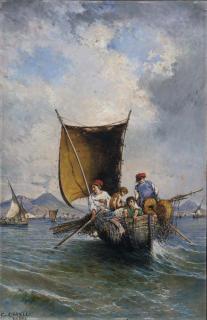 Consalvo Carelli - Pescatori Nel Golfo di Napoli