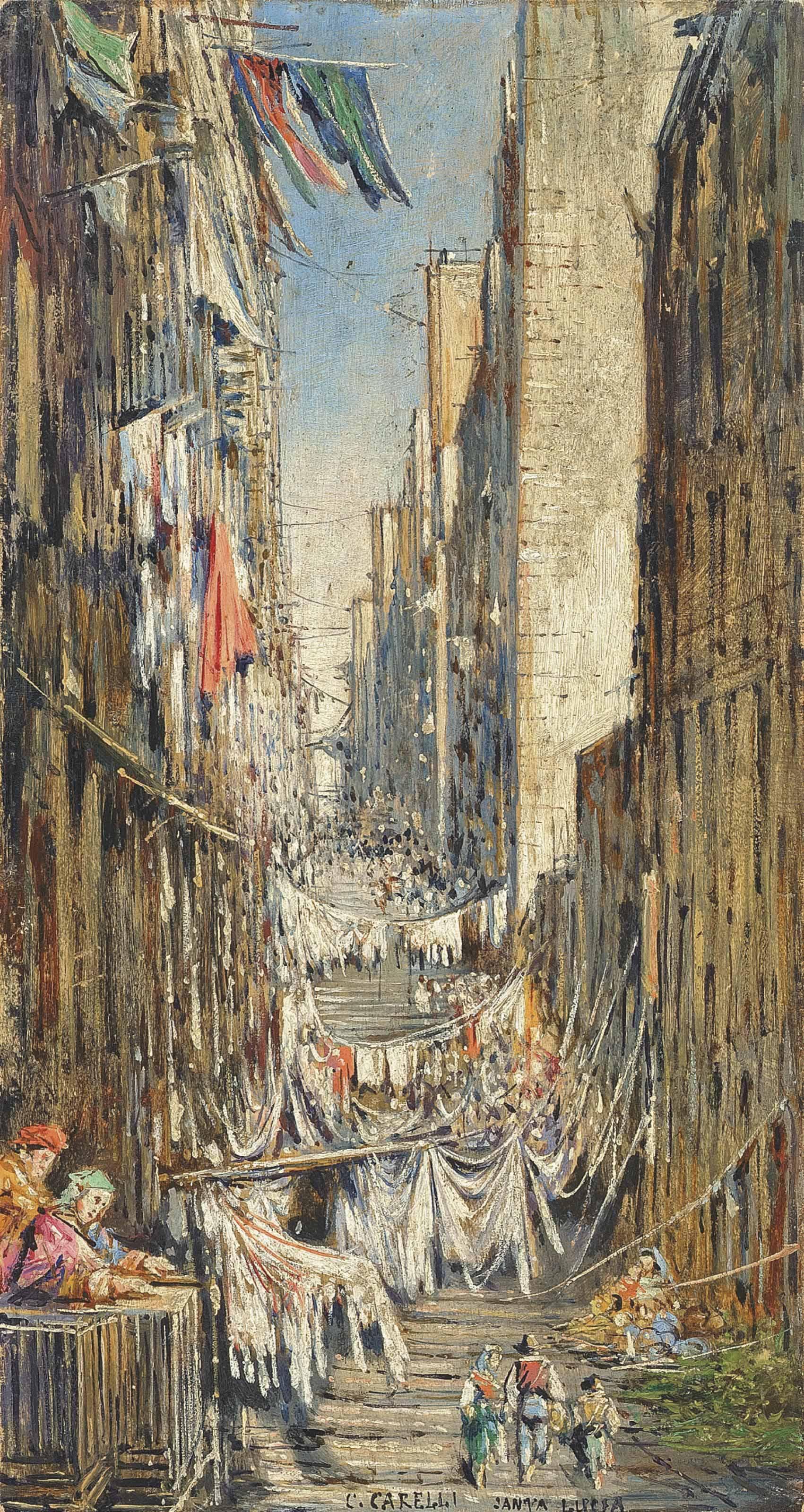 Consalvo Carelli - Santa Lucia, Naples