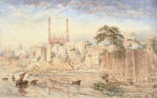 Constance Frederica Gordon Cumming - Benares, the four converging Ghats