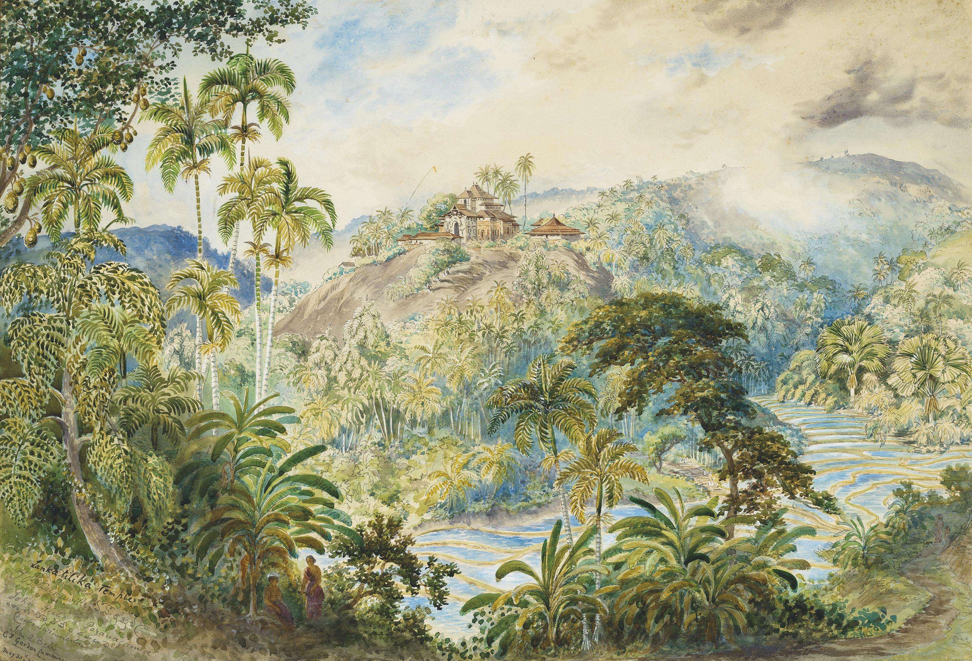 Constance Frederica Gordon Cumming - Lankatilaka Temple, Sri Lanka