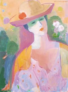 Constance Stokes - Woman in a Hat