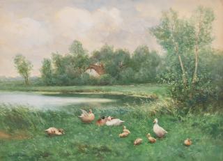Constant Artz - Ducklings by the waterside
