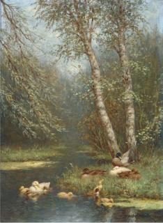 Constant Artz - Ducks And Ducklings On The Waterside