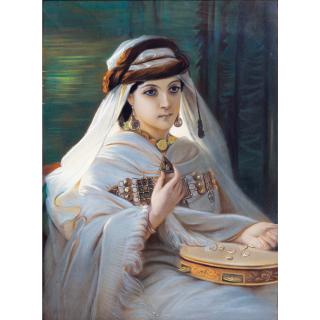 Constant Joseph Brochart - Jeune Fille Au Tambourin