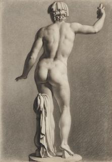 Constant-Louis-Antoine Lorichon - Hermaphrodite Vu De Dos, Étude D\'Après Une Statue Antique