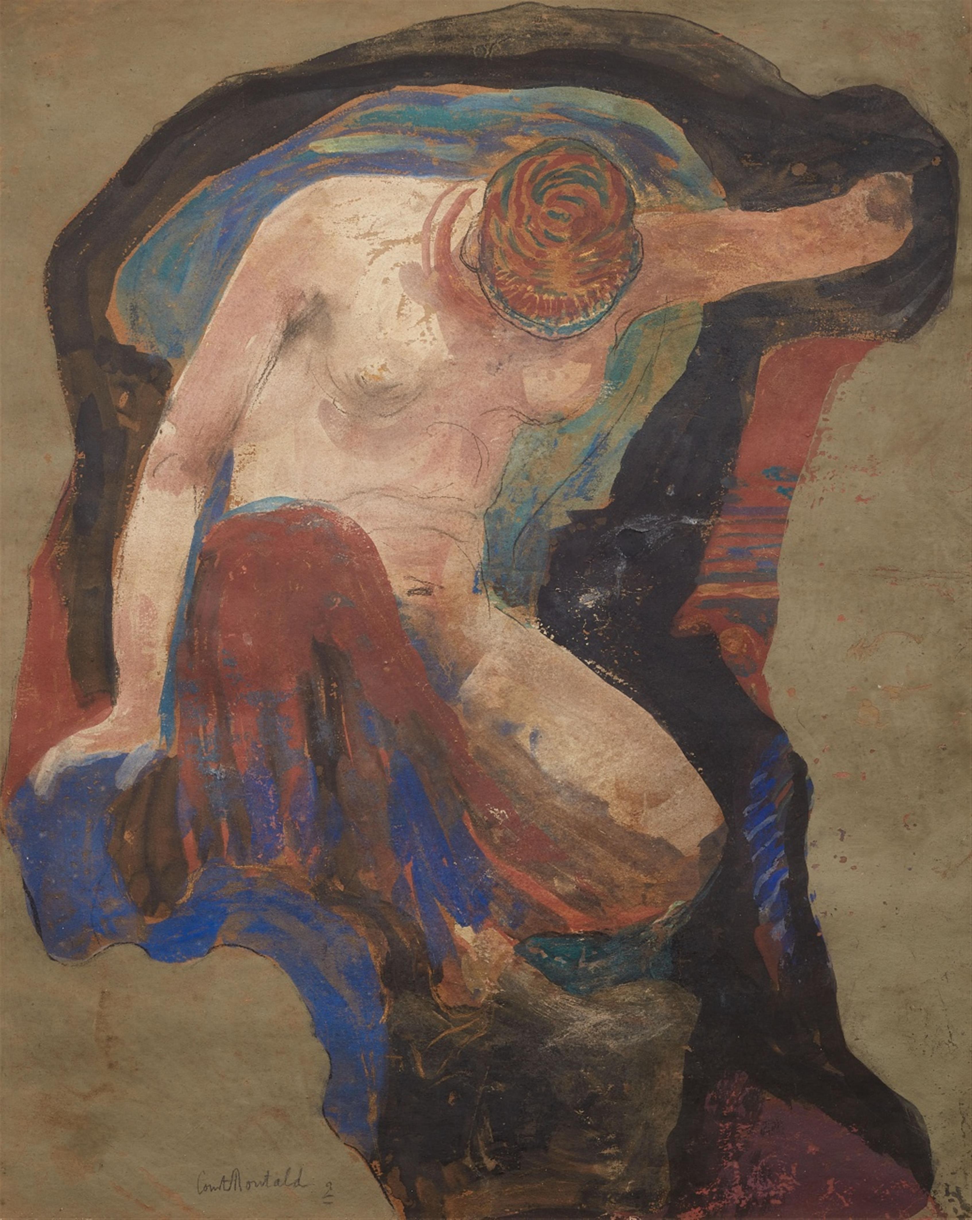 Constant Montald - Weiblicher Akt mit gesenktem Haupt