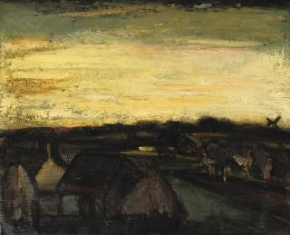 Constant Permeke - A view of a village