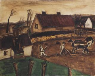 Constant Permeke - Farmers Working The Land