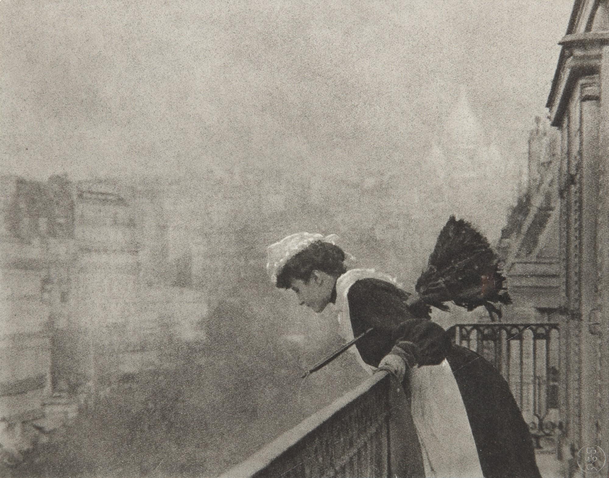 Constant Puyo - Chambermaid at a Parisian Balcony