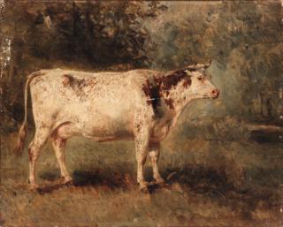 Constant Troyon - A Cow in Landscape