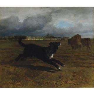 Constant Troyon - French Herding Cattle Before The Storm