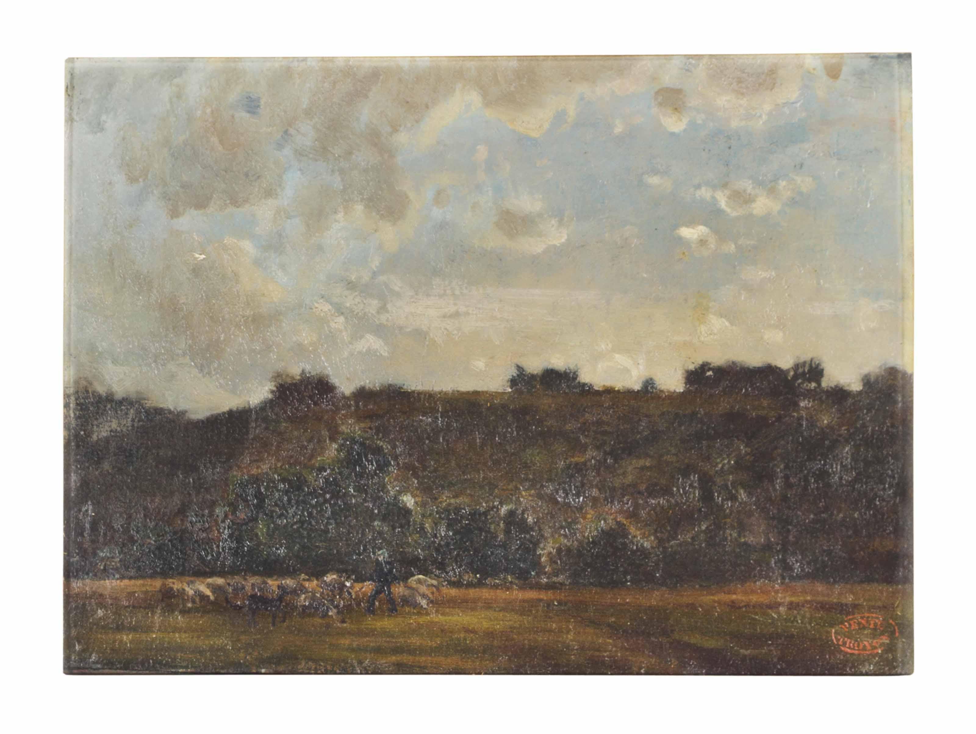 Constant Troyon - Landscape with Sheep
