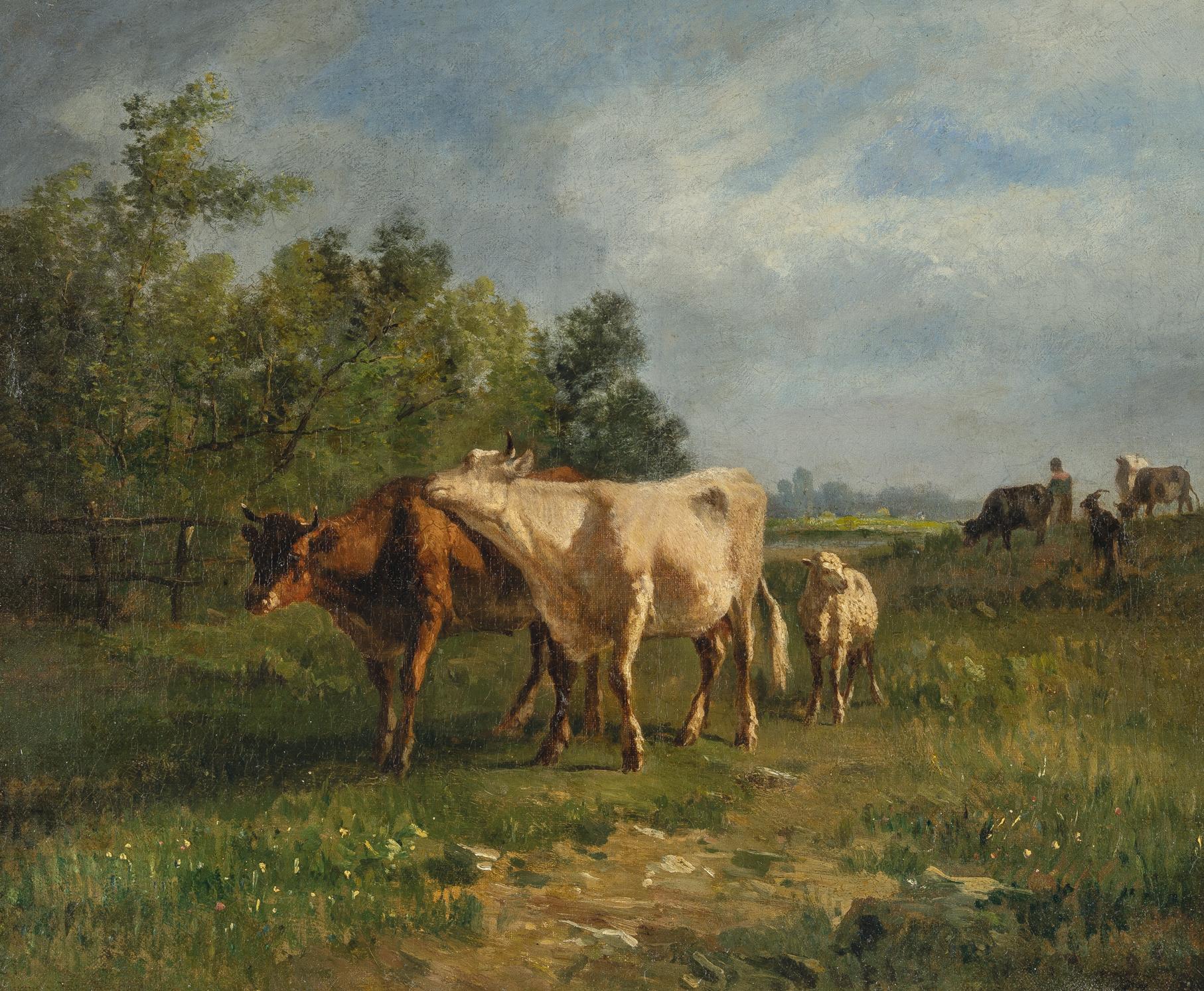 Constant Troyon - Vieh auf sommerlicher Weide