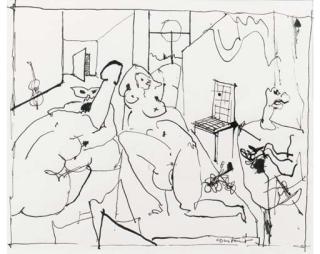 Constant - Preliminary drawing for Casanova