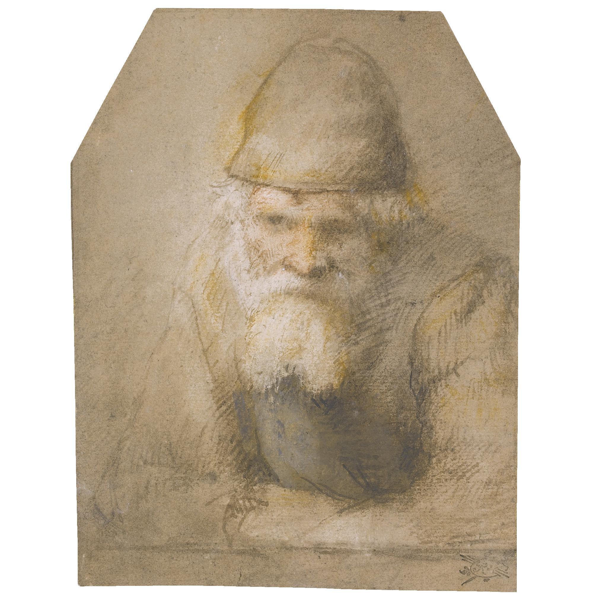 Constantijn van Renesse - Head And Shoulders Study Of A Bearded Old Man