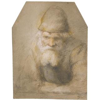Constantijn van Renesse - Head And Shoulders Study Of A Bearded Old Man