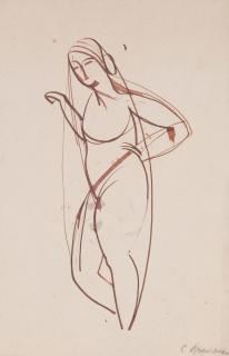 Constantin Brancusi - Femme nue voilée