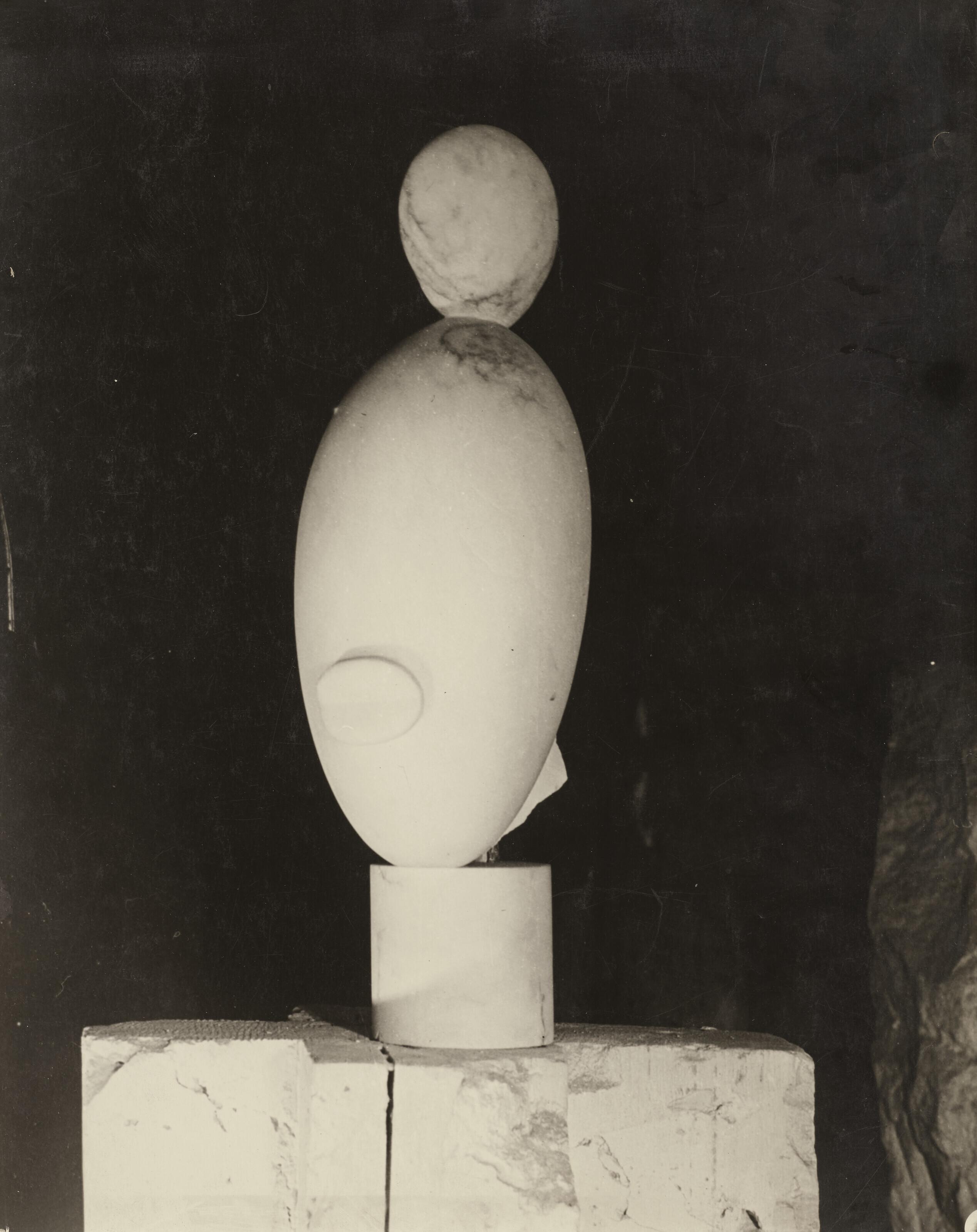 Constantin Brancusi - La Négresse blanche de trois-quart vue de nuit, 1923