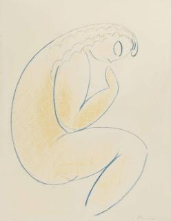 Constantin Brancusi - Nu assis de profil