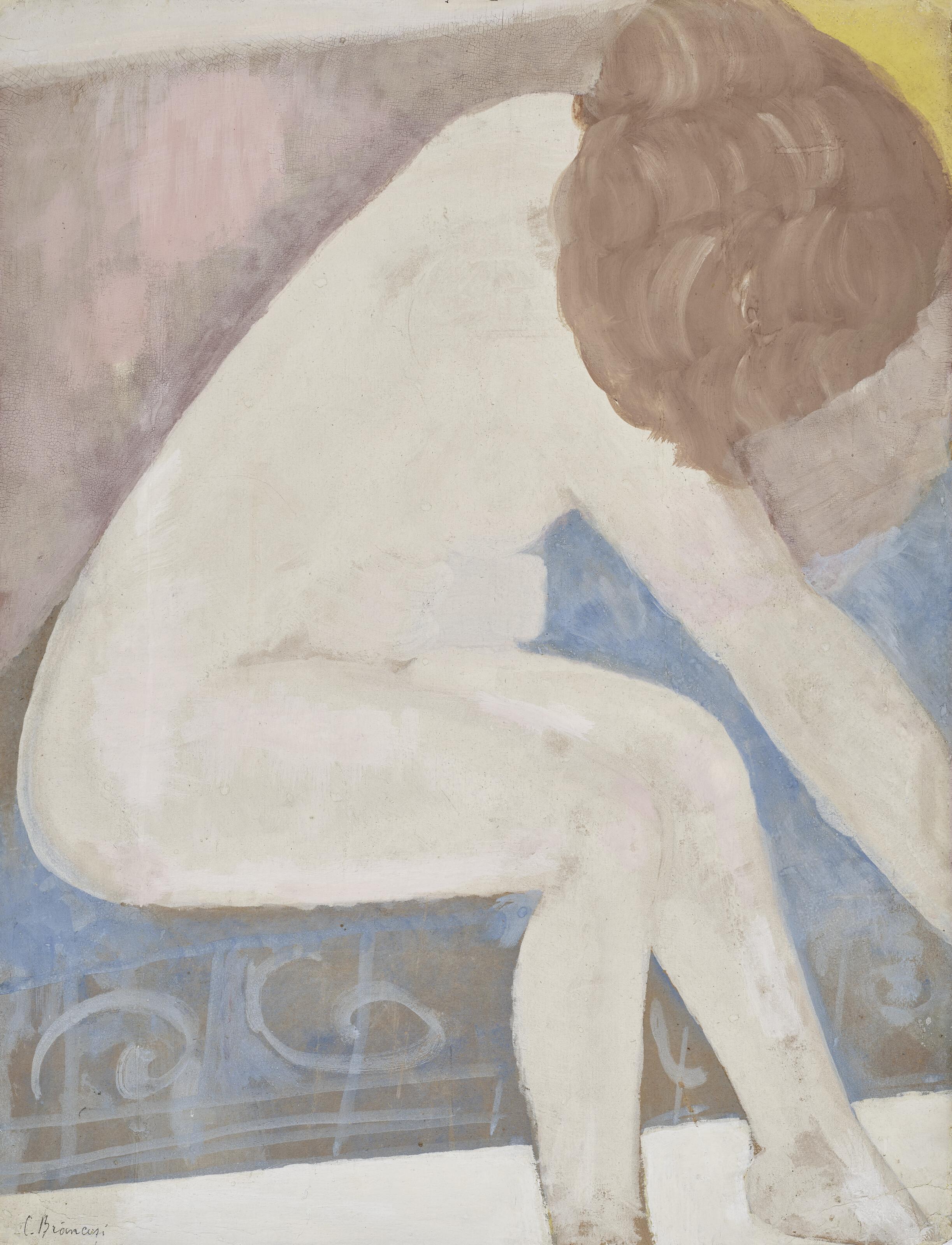 Constantin Brancusi - Sans titre (Femme nue assise)