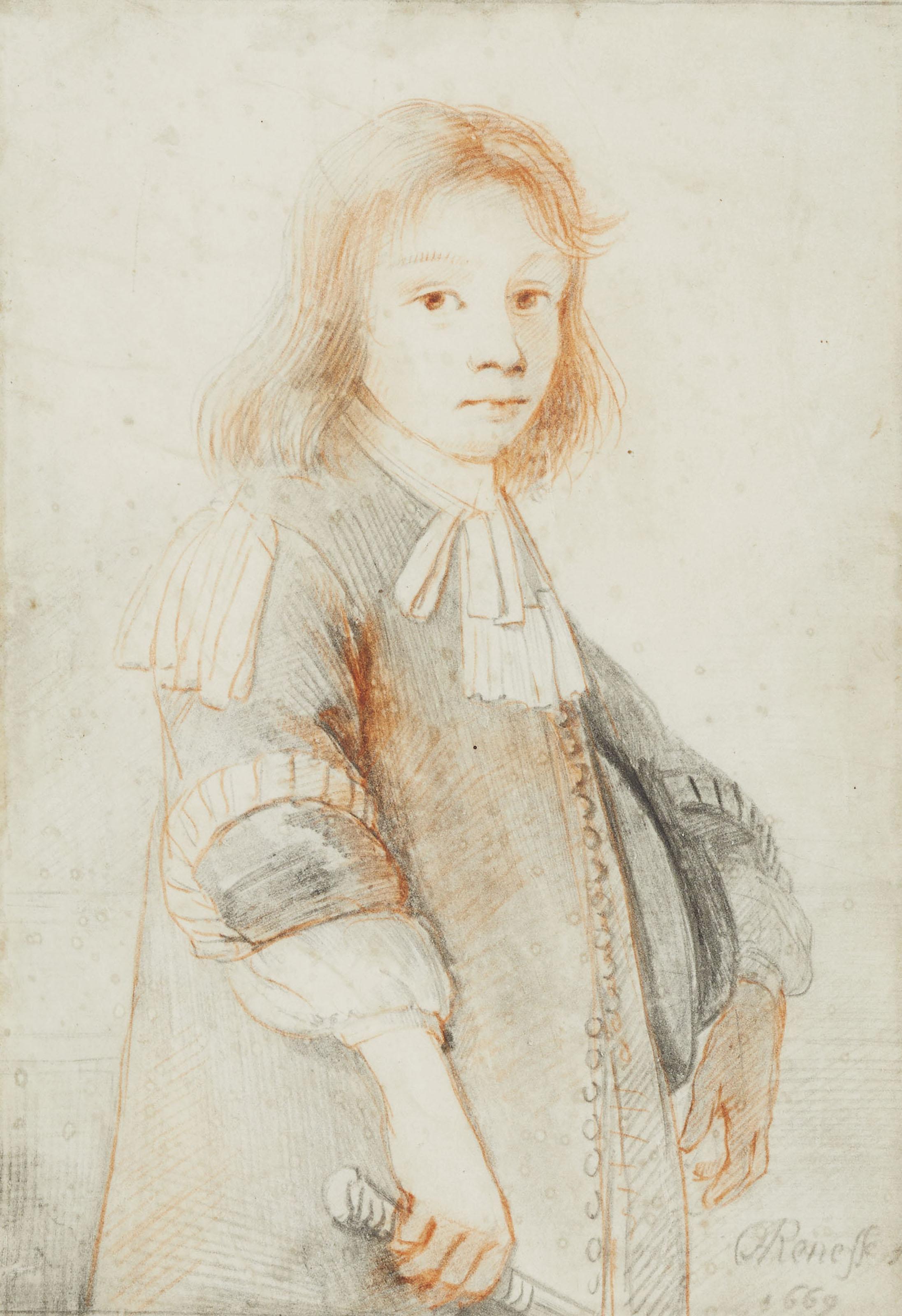 Constantin Daniel Van Renesse - Portrait de Lodewijk van Renesse, le fils de l\'artiste