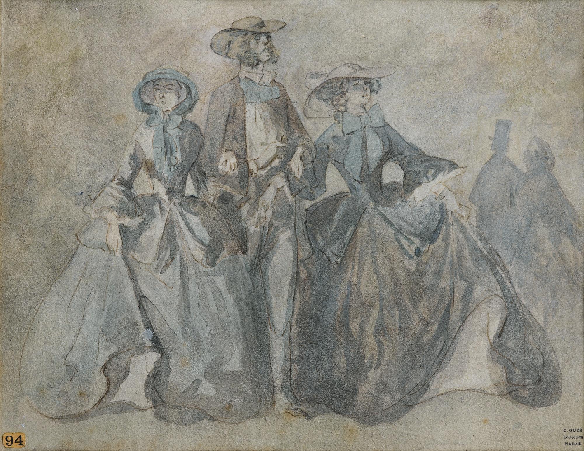 Constantin-Ernest-Adolphe-Hyacinthe Guys - Englishmen In Paris