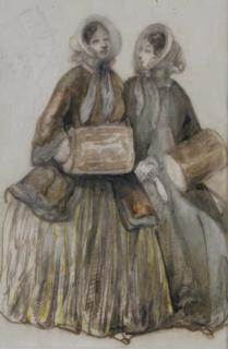 Constantin Ernest Adolphe Hyacinthe Guys - Two Ladies