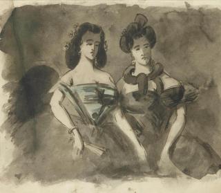 Constantin Guys - Deux élégantes