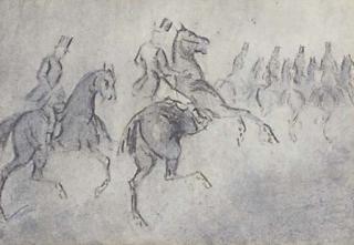 Constantin Guys - Equestriens