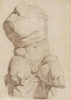 Constantin Hansen - A study after the Belvedere Torso