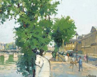 Constantin Kluge - Le quai du Louvre