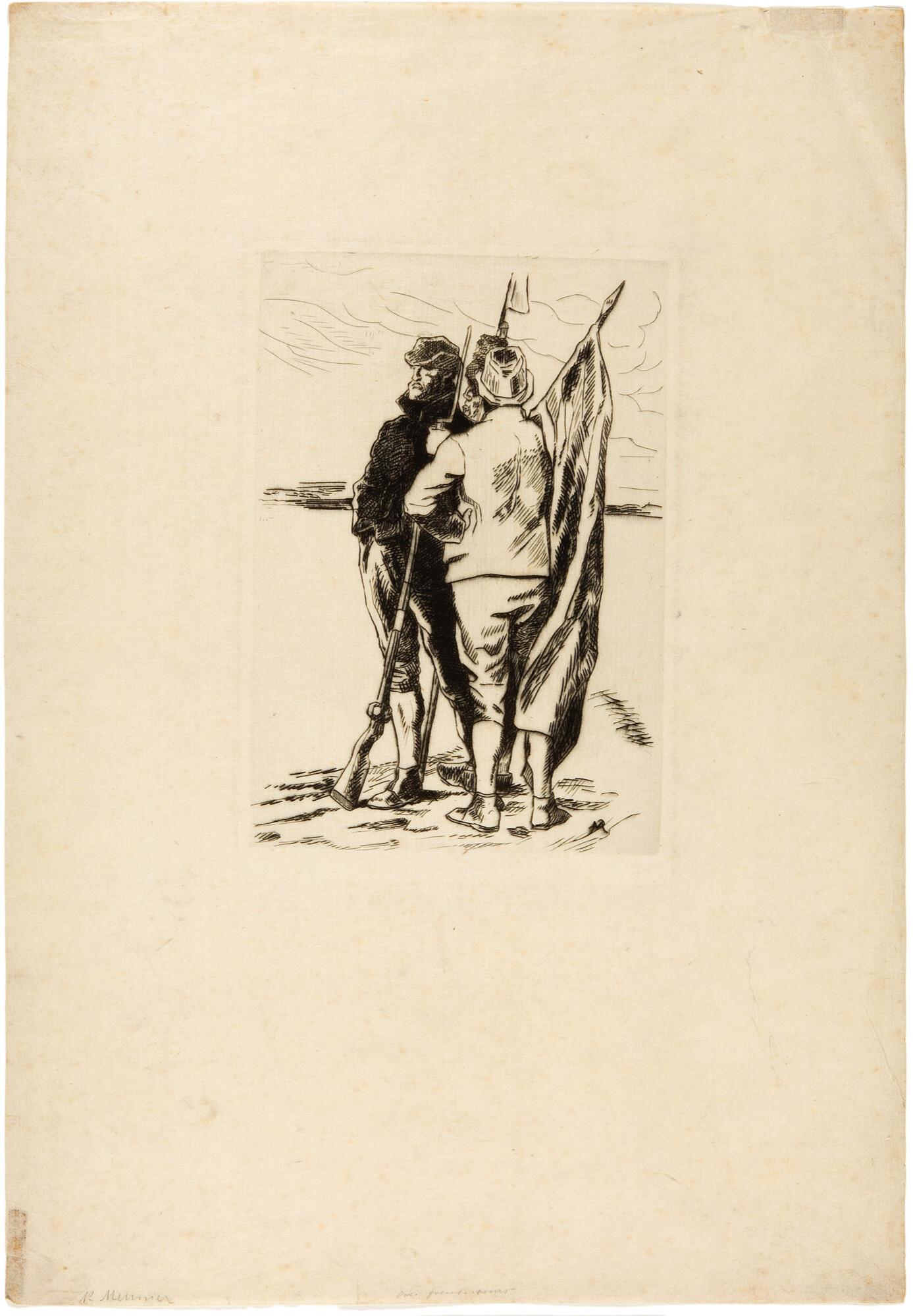 Constantin Meunier - Groupe de Paysans armés.