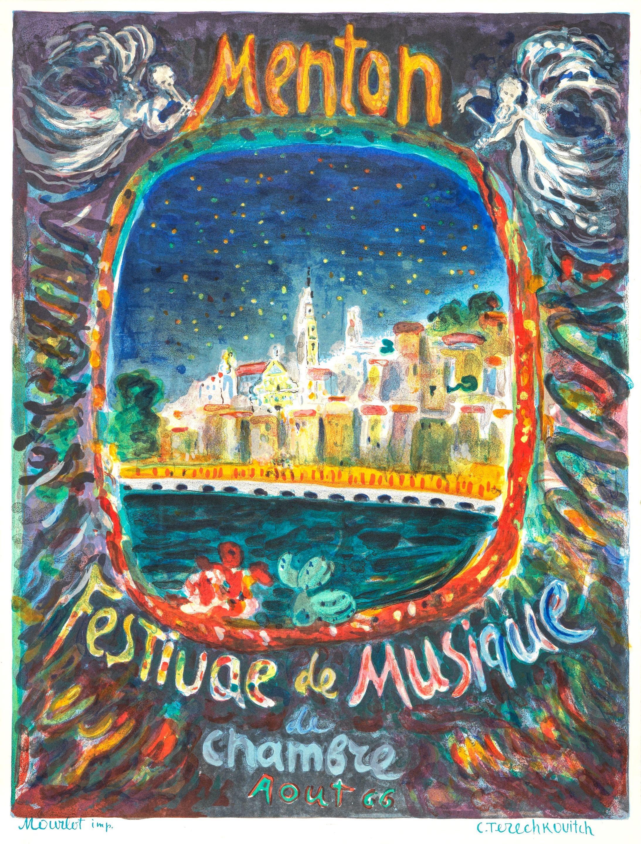 Constantin Terechkovitch - Menton, Festival De Musique De Chambre, Aout \'66