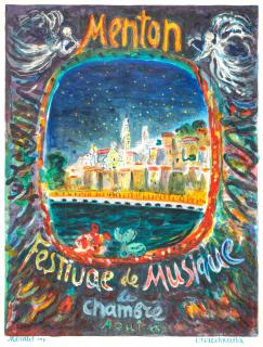 Constantin Terechkovitch - Menton, Festival De Musique De Chambre, Aout \'66