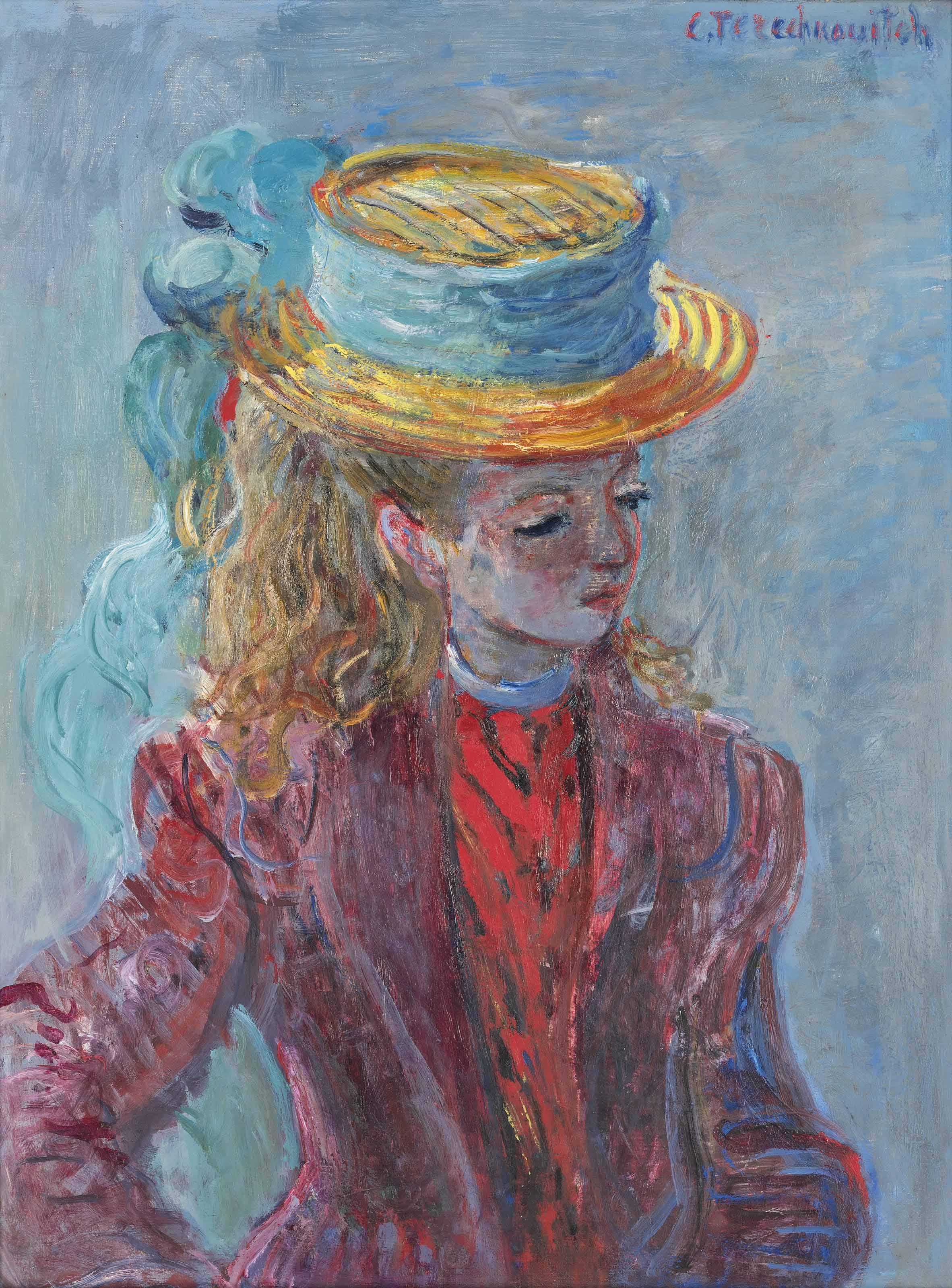 Constantin Terechkovitch - Portrait de jeune fille