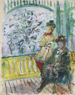 Constantin Terechkovitch - Terrasse à Wengen