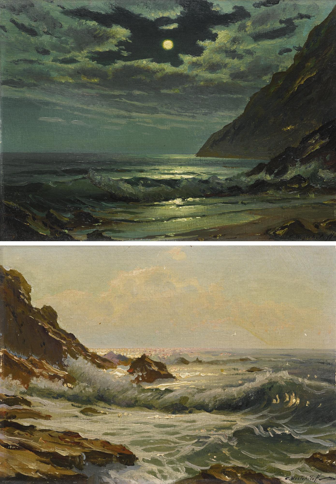 Constantin Westchiloff - A Pair Of Seascapes