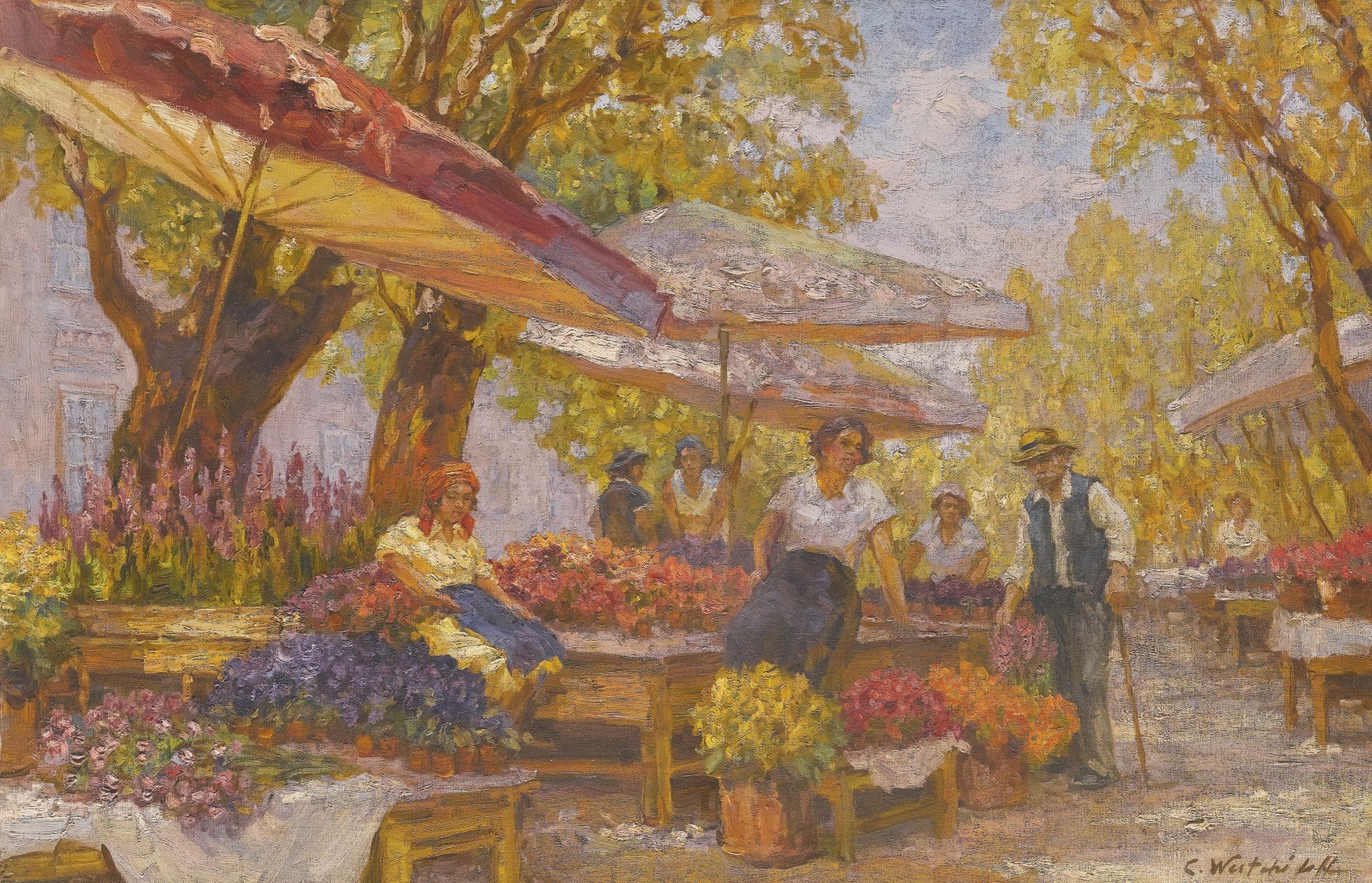 Constantin Westchiloff - The Flower Market