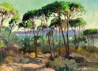 Constantine Kluge - Paysage mediterraneen