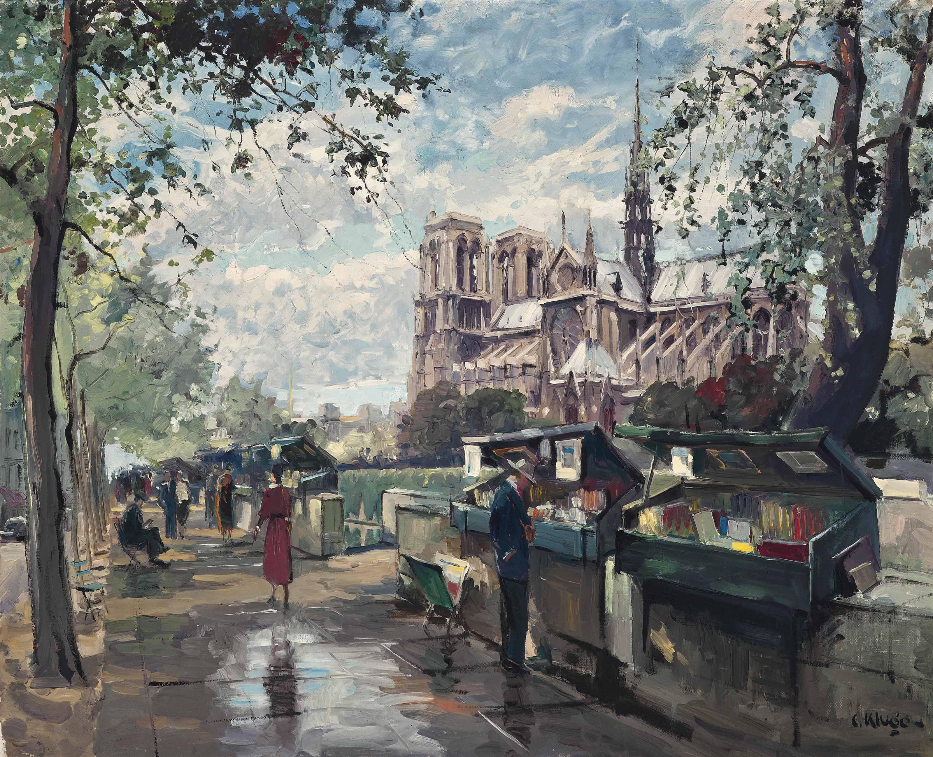 Constantine Kluge - Quai De La Seine, Notre Dame De Paris